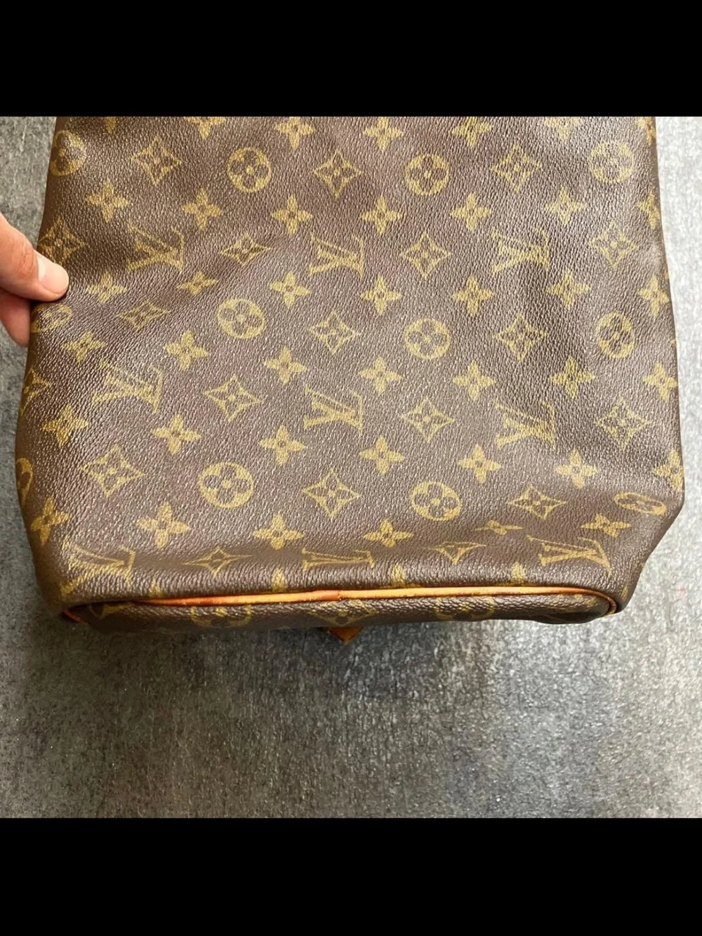 Louis Vuitton Brown Monogram Canvas Satchel with Vachetta Trim
